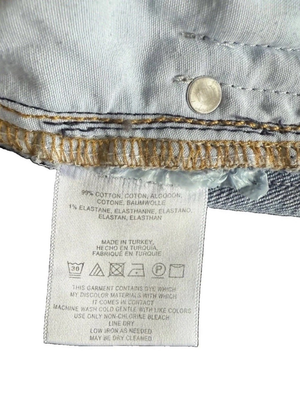 Anthropologie Pilcro Side Tuxedo Stripe Jeans Women Silver Glitter Crop Denim 26 - Picture 15 of 16